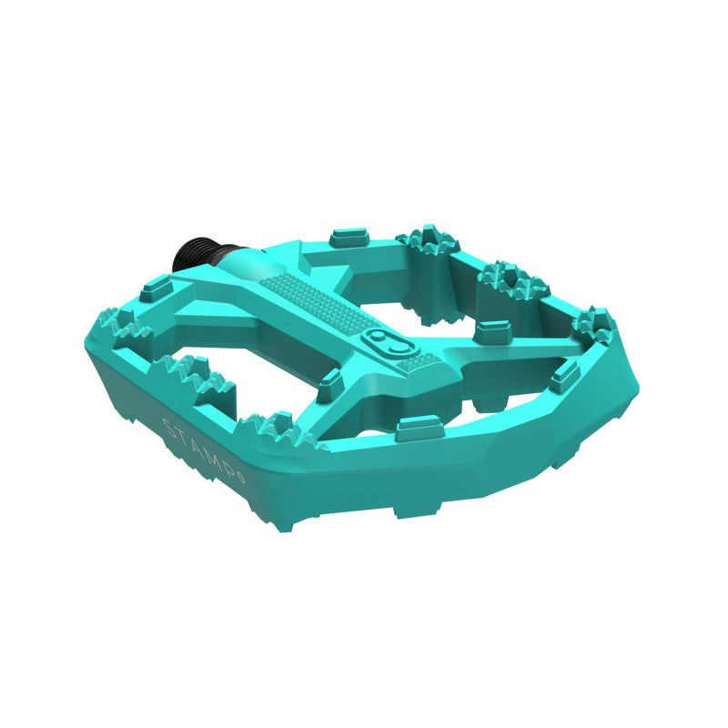 Pedali piatti CRANKBROTHERS STAMP 0 Grande Turchese