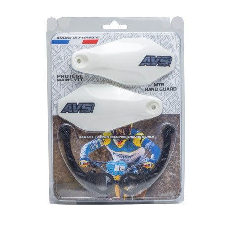AVS BASIC Protezione per le mani (linguetta in plastica) Bianco