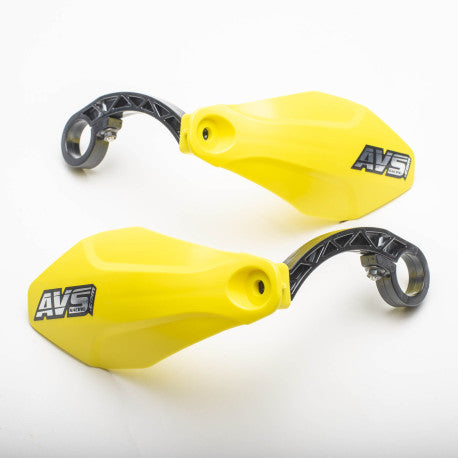 AVS BASIC Paramano in plastica con linguetta giallo fluo