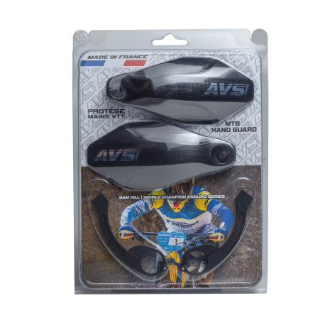 AVS KIT DECO protezione per la mano (staffa incernierata in alluminio) Nero
