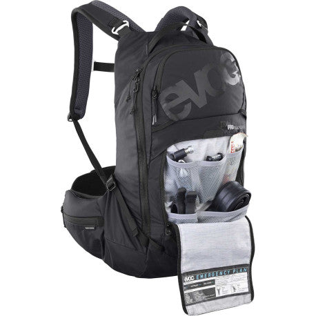 Zaino con dorsale EVOC Trail PRO BLACKLINE 16 L Nero