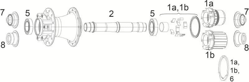 Mozzo posteriore SRAM 900 12x148 mm Boost