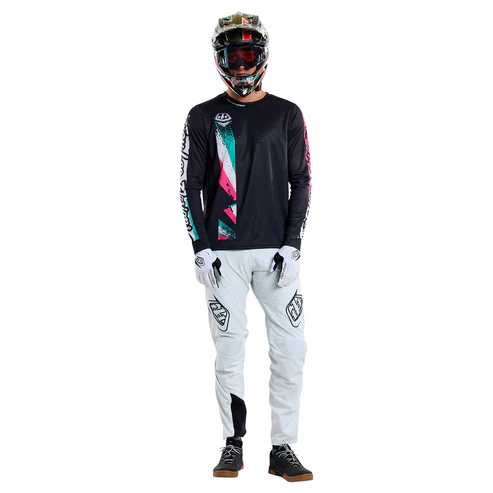 TROY LEE DESIGNS SPRINT FULL PULL Maglia a maniche lunghe nera 2025