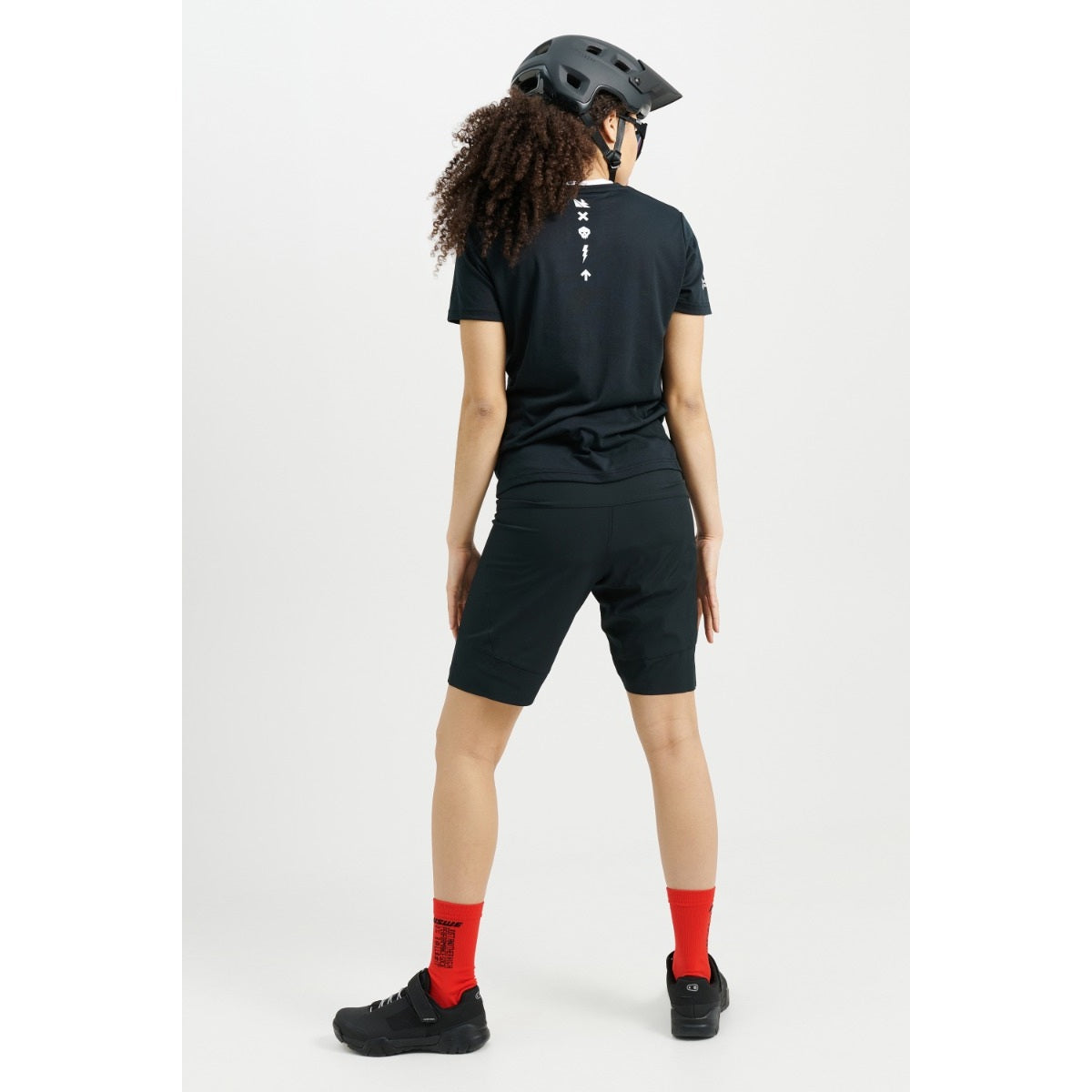 Pantaloncini MTB USWE HYBRID Donna Nero