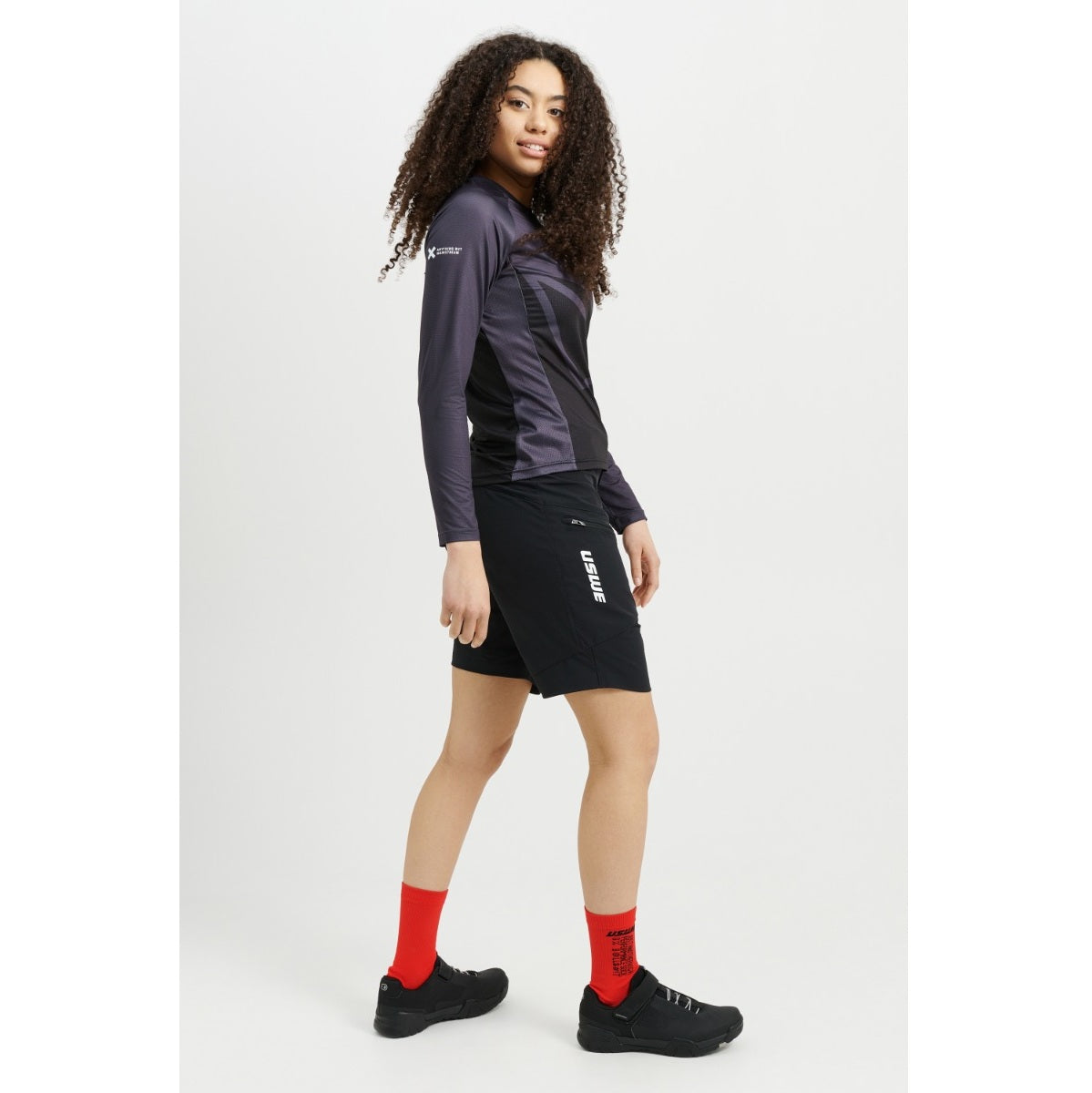 Pantaloncini USWE SKRUBB Donna Nero