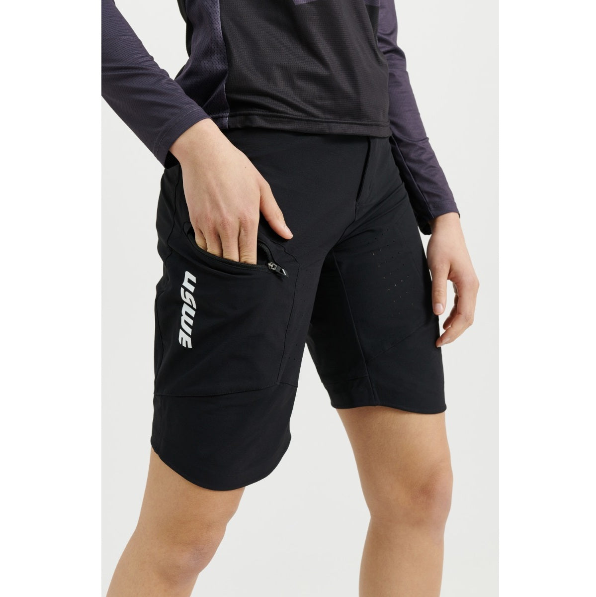 Pantaloncini USWE SKRUBB Donna Nero
