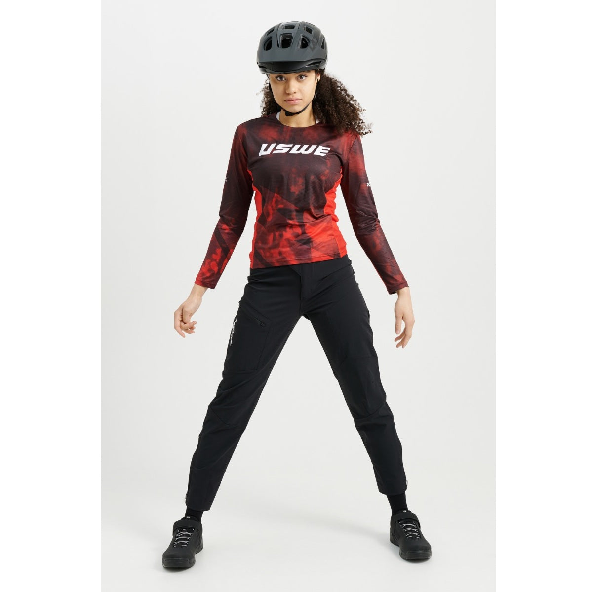 Maglia a maniche lunghe USWE LUFTIG MTB Donna Rosso
