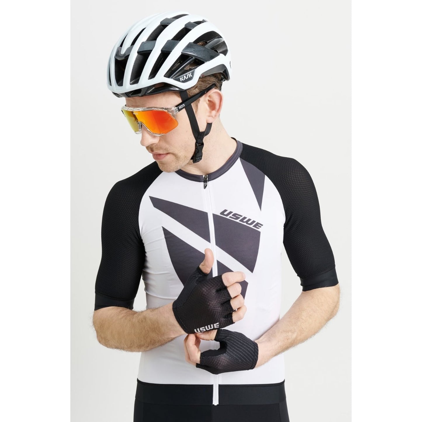 USWE Maglia a maniche corte SKARP GRAVEL Bianco