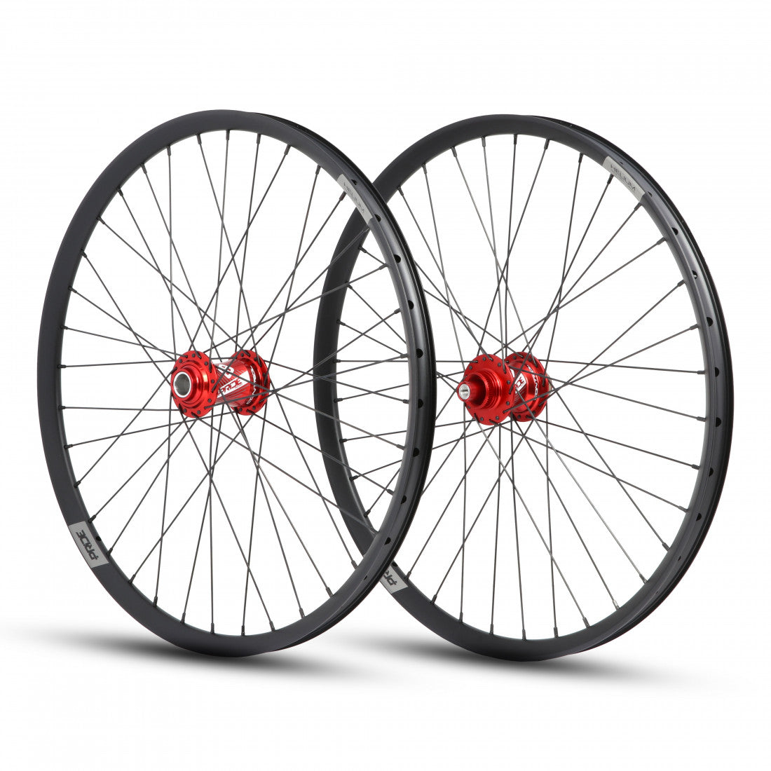 Coppia di Ruote PRDIE 24" (507mm) Control V1 Helium Disc Assi 20/10mm Rosso