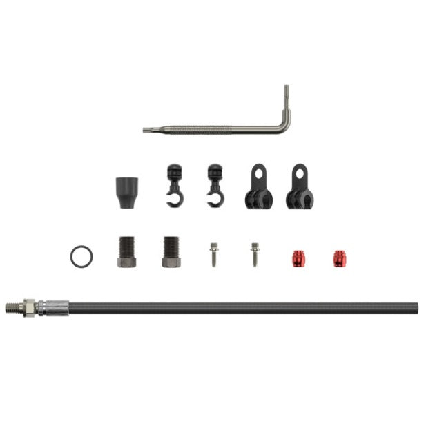 Kit tubo idraulico SRAM filettato Crimp 2000mm Elixir 5/7/9/R/CR/X0,Guide R/RS/RSC A1,DB5,Level TL