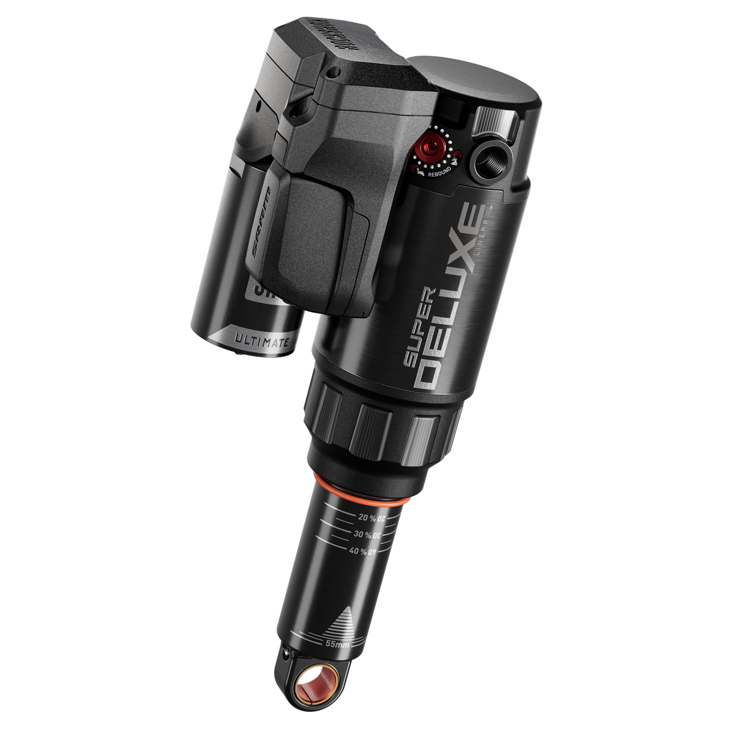 RS Super Deluxe Ultimate Flight Attendant - (185x55) LinearXLAir, TokenLoc3, Reb55/Comp37, Mid4-Lock6, HydrBottom Trunnion Std(8x40Batteria,Caricatore USB-C)- D1 Trek Fuel EX 2023+