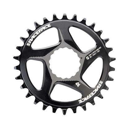 Corona monocorona RACE FACE 12 velocità Direct Mount compatibile con SHIMANO nera — vista della corona su sfondo bianco