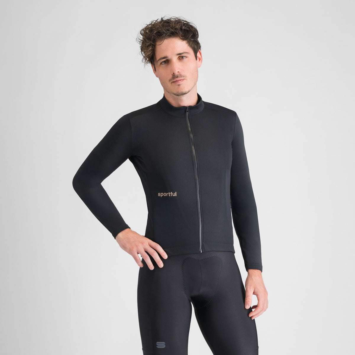 Maglia SPORTFUL CLASSIC a maniche lunghe nera
