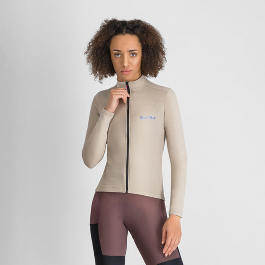 Maglia SPORTFUL SUPERGIARA WOOL da donna a maniche lunghe beige