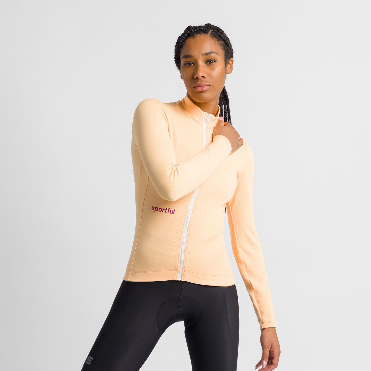 Maglia SPORTFUL CLASSIC da donna a maniche lunghe gialla