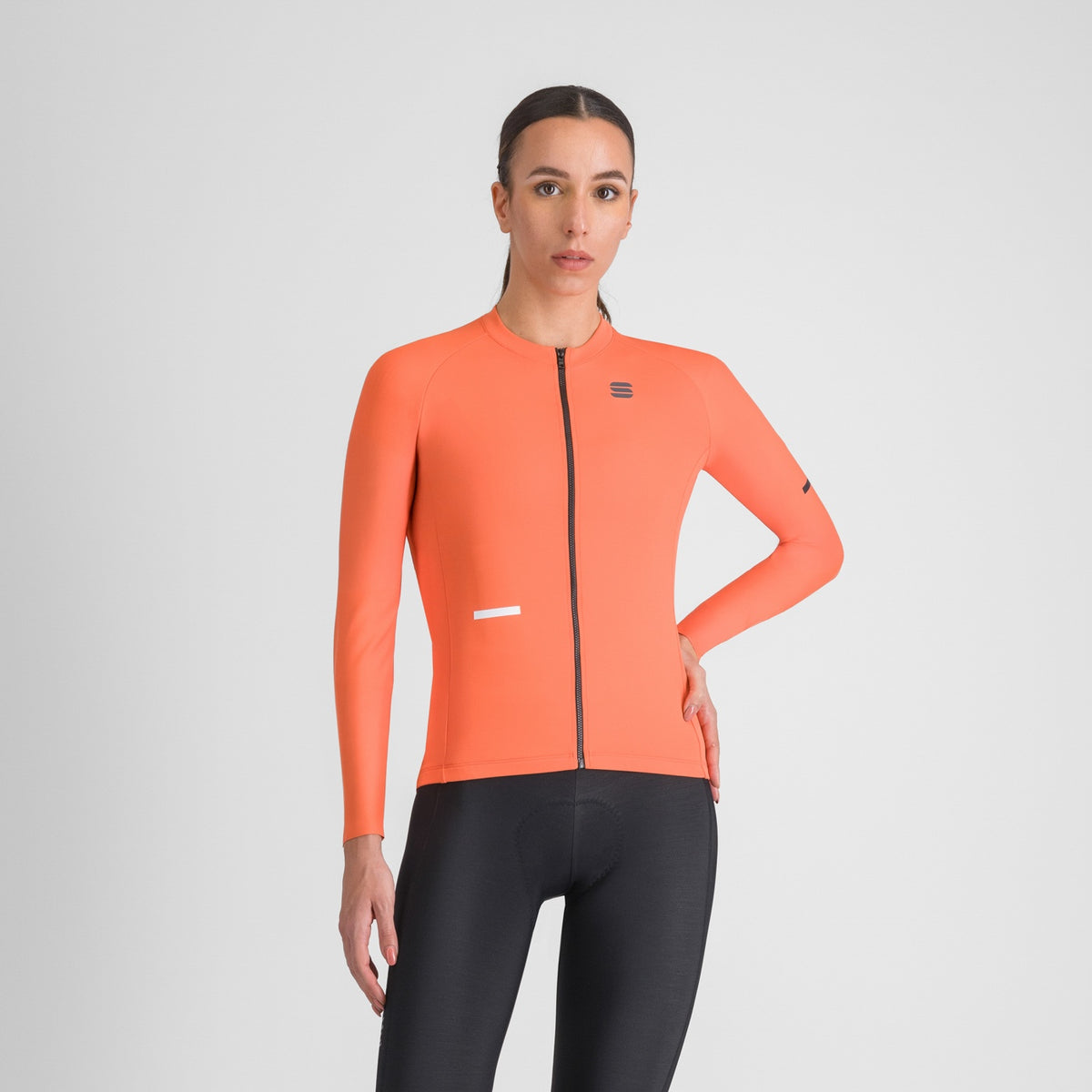 Maglia SPORTFUL SUPERNOVA da donna a maniche lunghe rossa