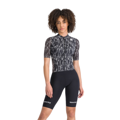 Tuta SPORTFUL G-SUIT Maniche Corte Donna Nero/Bianco