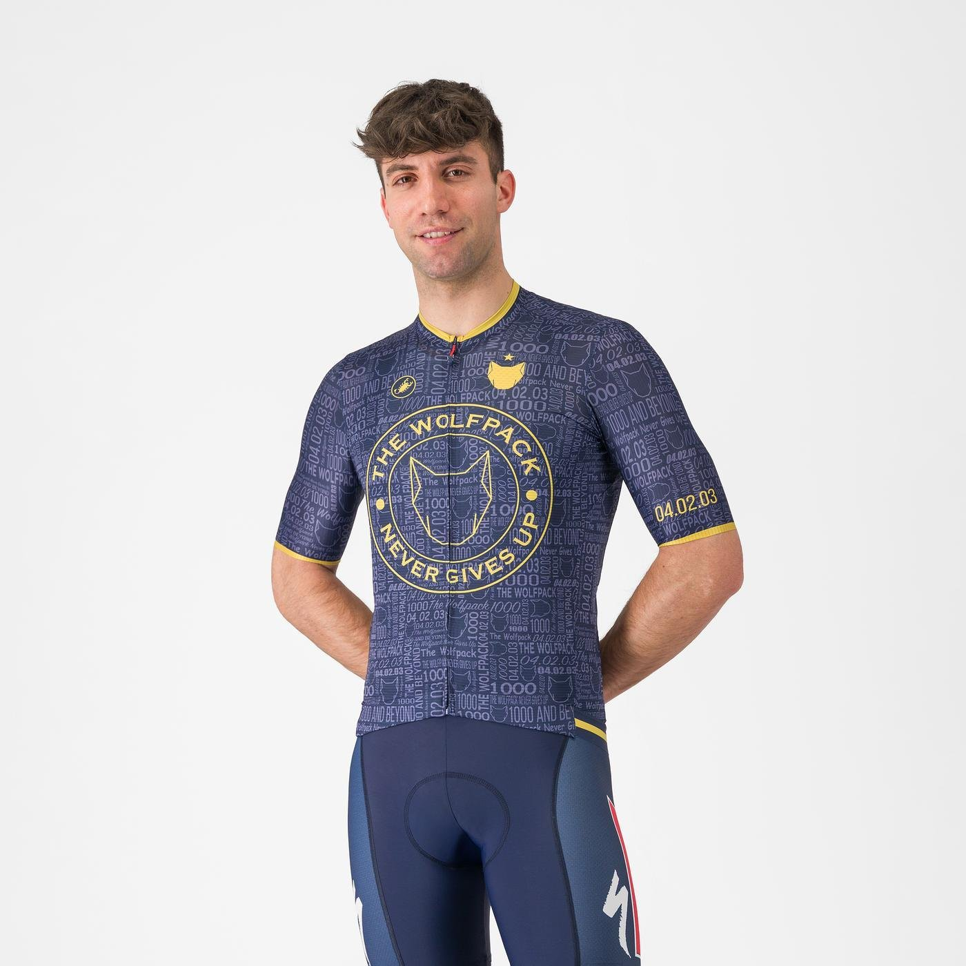 Maglia a maniche corte CASTELLI WOLFPACK 1000 VICTORY Navy