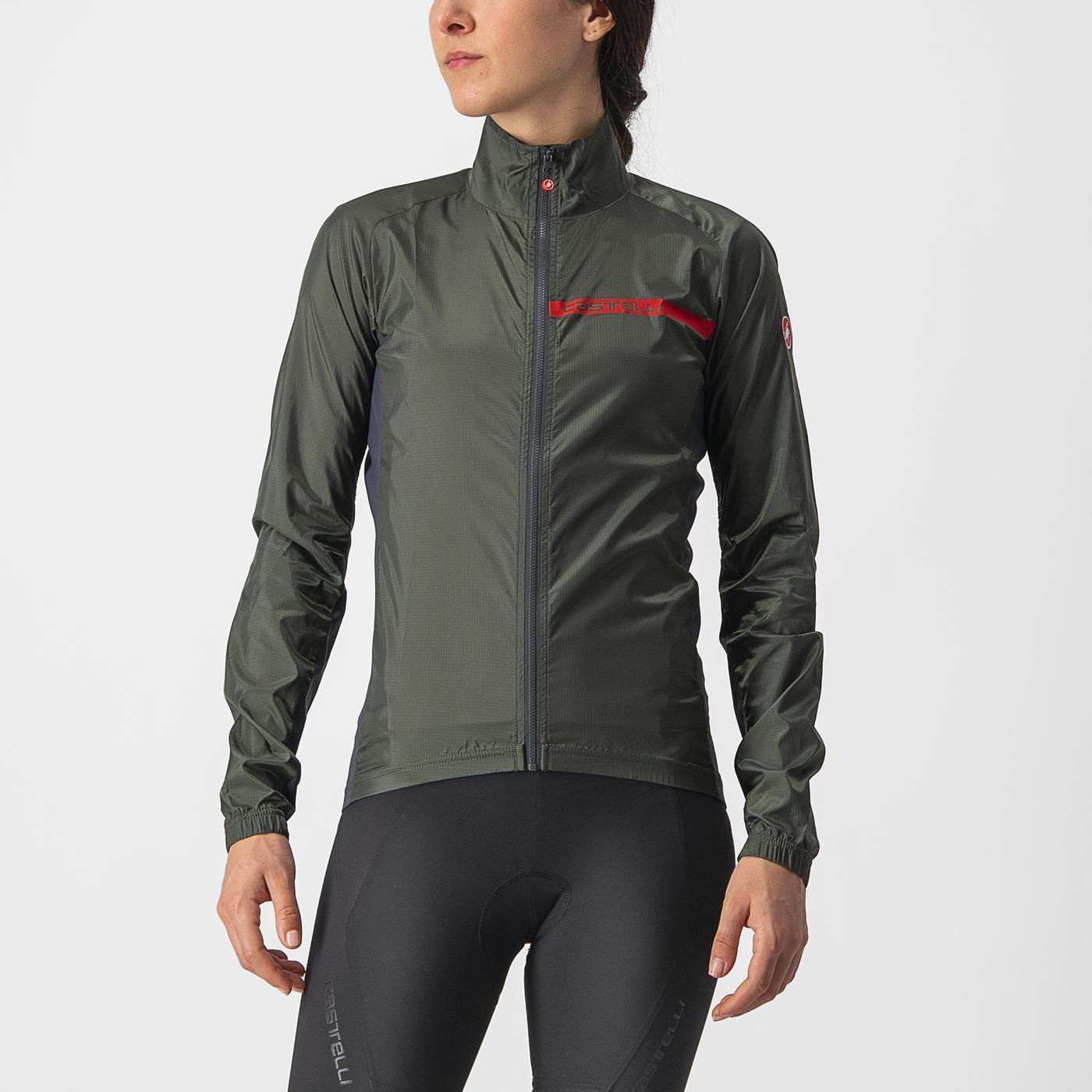 CASTELLI SQUADRA STRETCH Giacca Donna Khaki