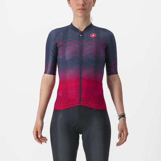 Maglia a manica corta Donna CASTELLI CLIMBER'S 2.0 W Navy/Pink