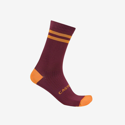 Calze CASTELLI ORIGINALE 18 Bordeaux/Arancione