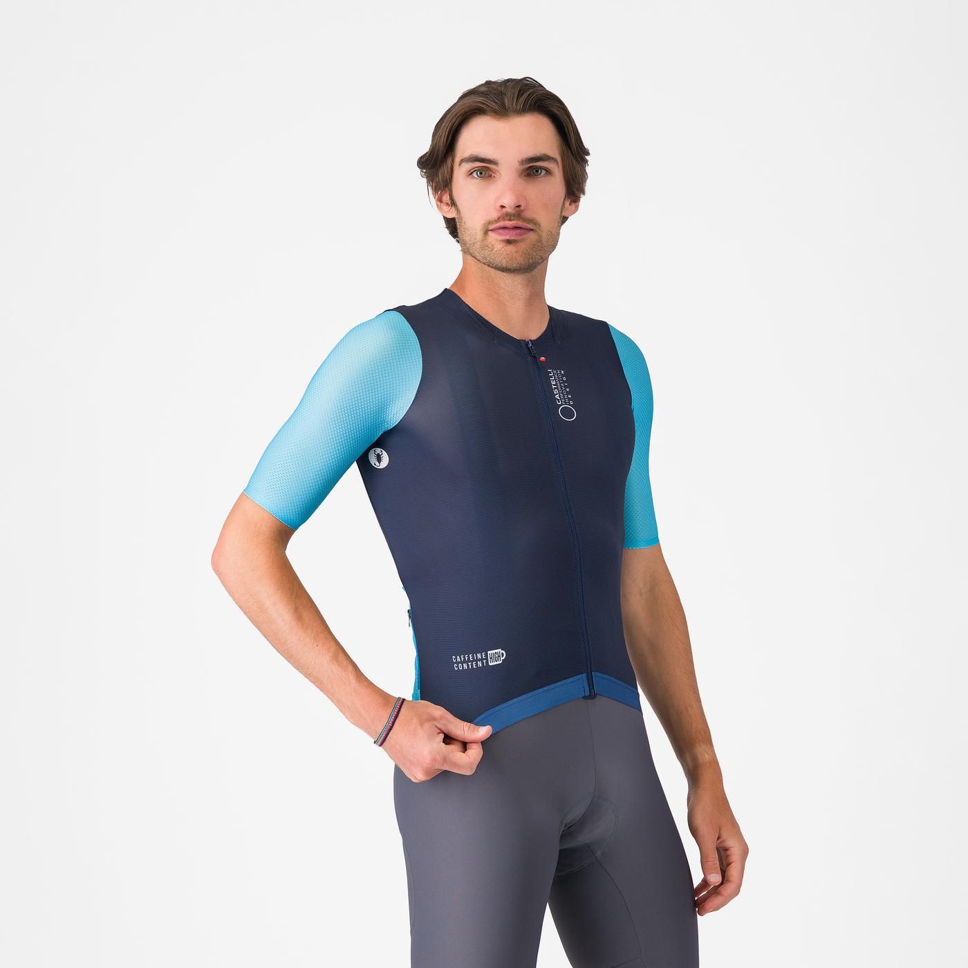 CASTELLI CORRETTO Maglia a maniche corte blu