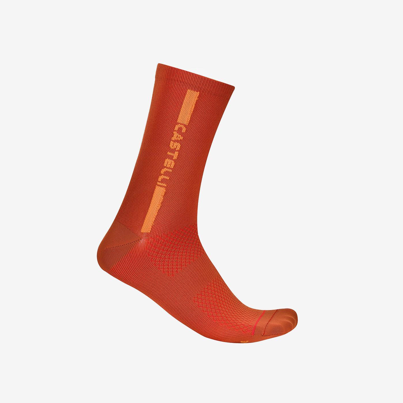 Calzini CASTELLI LINEA LOGO 15 Paprika