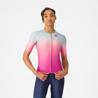 Maglia CASTELLI UPF Donna Maniche Corte Rosa