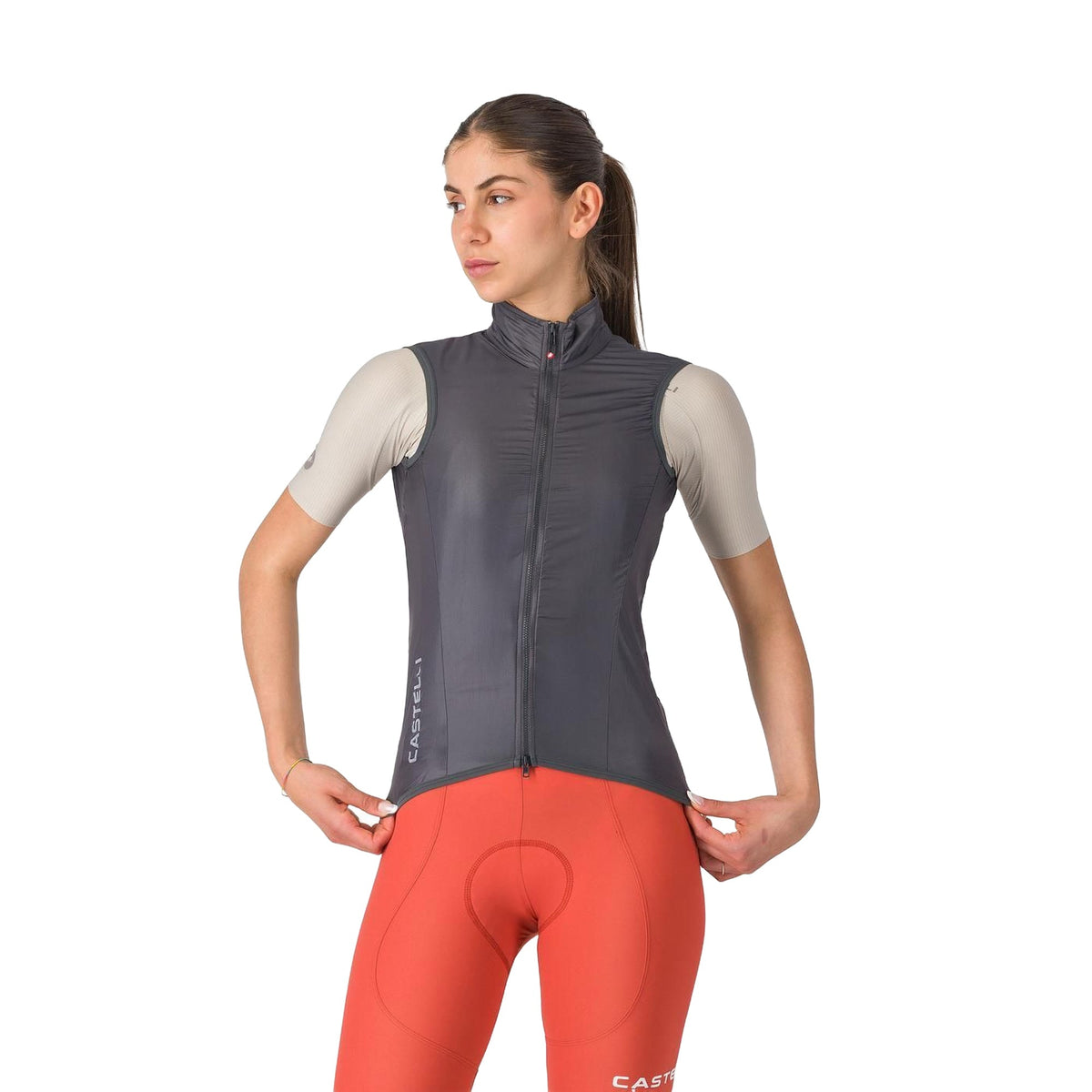 Gilet CASTELLI ARIA 2 da donna grigio scuro 2026