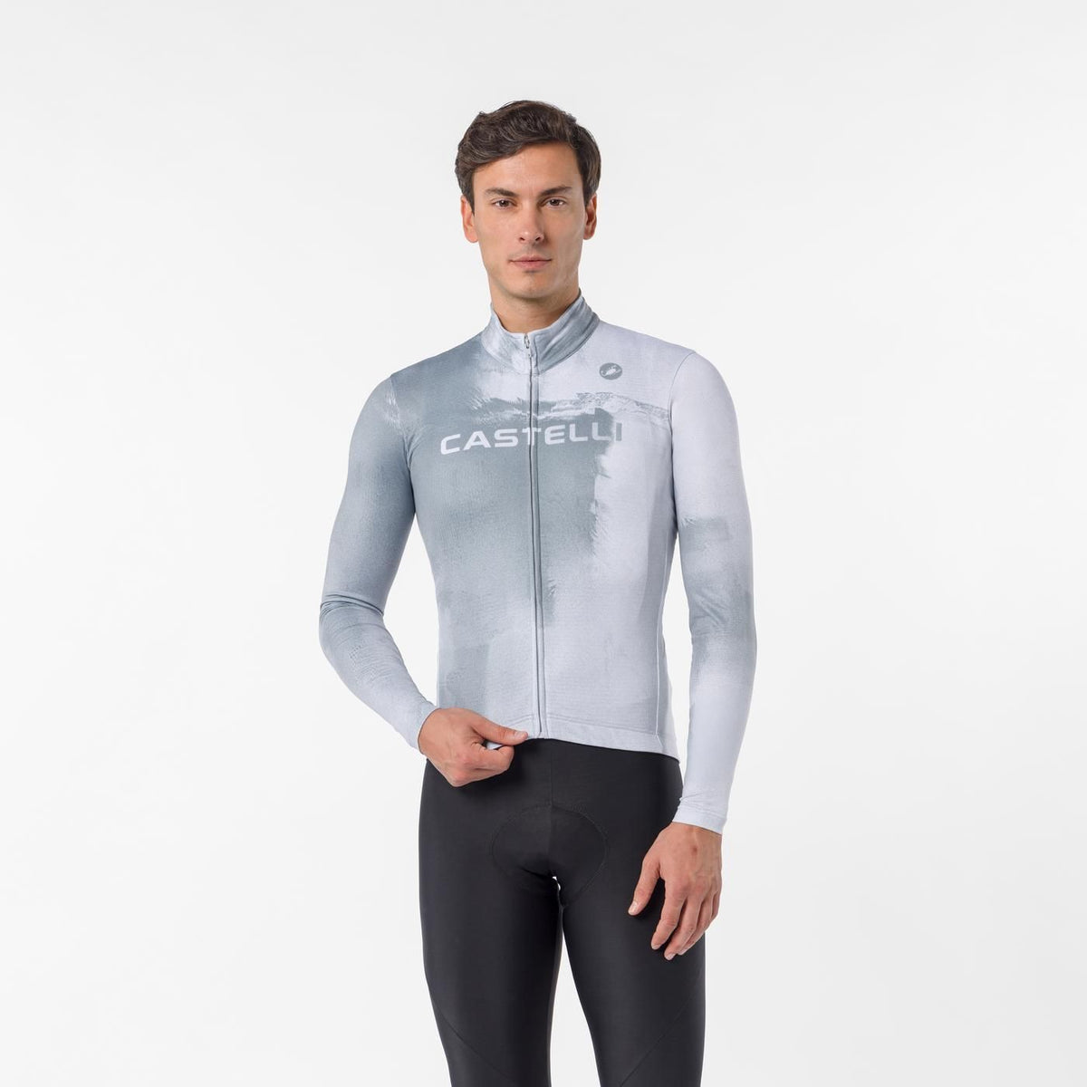 Maglia CASTELLI NEBULA THERMAL Maniche Lunghe Grigio