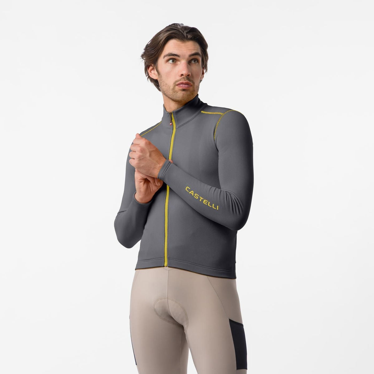 Maglia CASTELLI UNLIMITED TRAIL 2 Grigio/Mango Mojito
