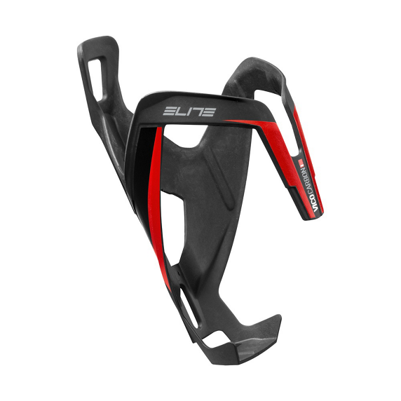 Portaborraccia in carbonio ELITE VICO Grafica nera/rossa