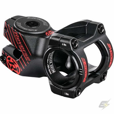 Attacco Manubrio REVERSE COMPONENTS BLACK ONE D-2 Nero/Rosso