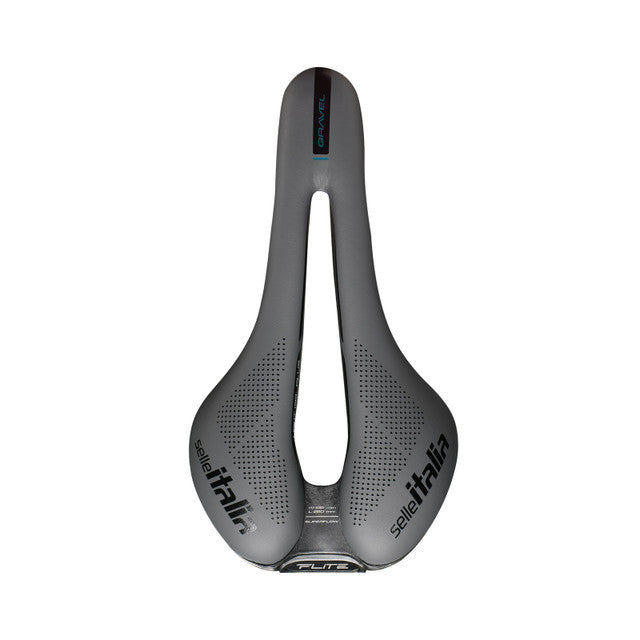Sella SELLE ITALIA FLITE Boost GRAVEL SUPERFLOW S Rotaie Ti316 Nero/Grigio