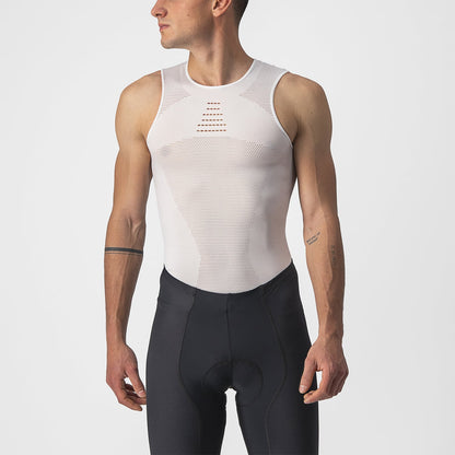 Maglietta Intima CASTELLI CORE SEAMLESS Senza Maniche Bianco