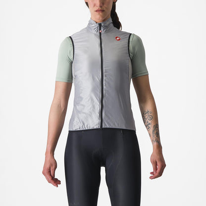 Gilet Senza Maniche CASTELLI ARIA Donna Grigio