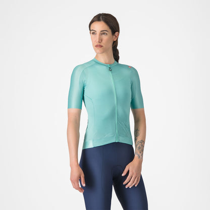 Maglia CASTELLI ESPRESSO Donna Maniche Corte Turchese