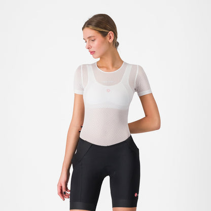 Intimo Tecnico CASTELLI PRO MESH Donna Maniche Corte Bianco