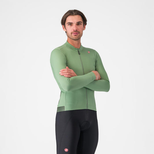 CASTELLI ESPRESSO THERMAL Maglia Peper a maniche lunghe verde