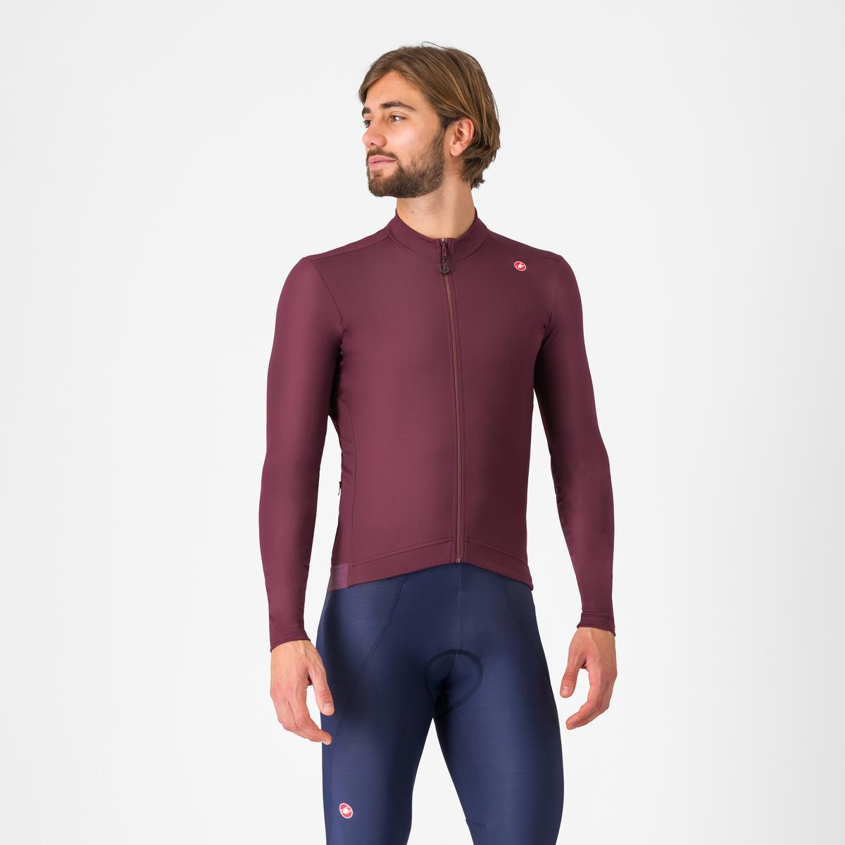 CASTELLI ESPRESSO THERMAL Maglia a maniche lunghe Bordeaux