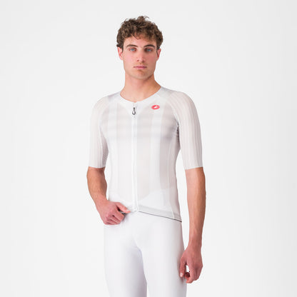 Maglia CASTELLI AERO RACE 8S Maniche Corte Bianco