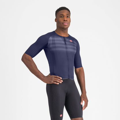 Maglia CASTELLI AERO RACE 8S Maniche Corte Blu Navy
