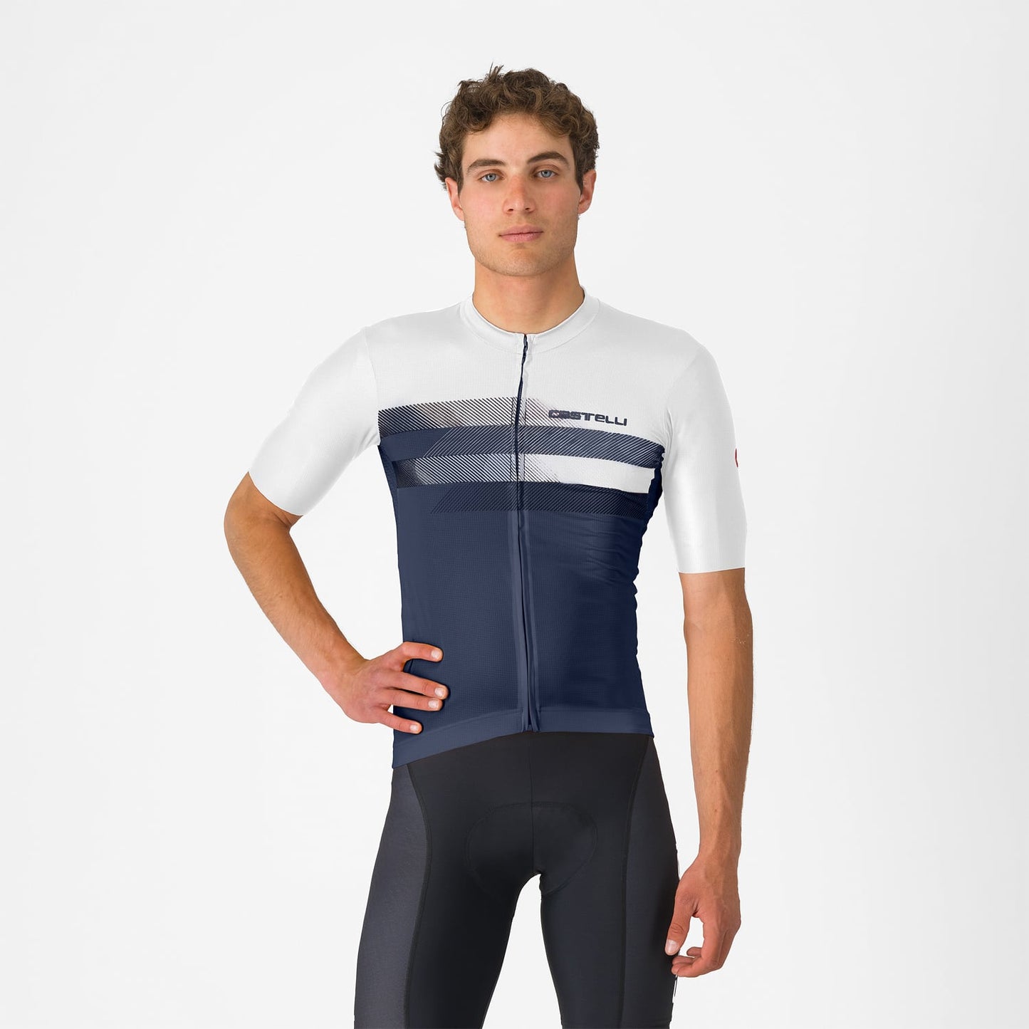 CASTELLI SIMBOLO Maglia a maniche corte blu/bianco