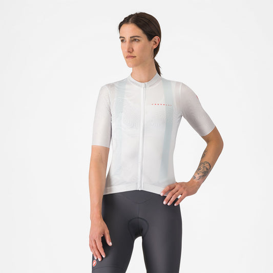 Maglia a maniche corte CASTELLI FANTASIA Donna Bianco