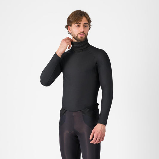 CASTELLI FLANDERS 2 Scaldacollo Alto Intimo Manica Lunga Nero
