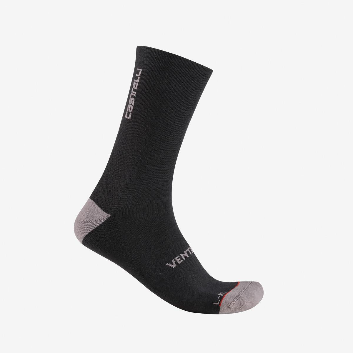 CASTELLI VENTI SOFT MERINO Calzini neri
