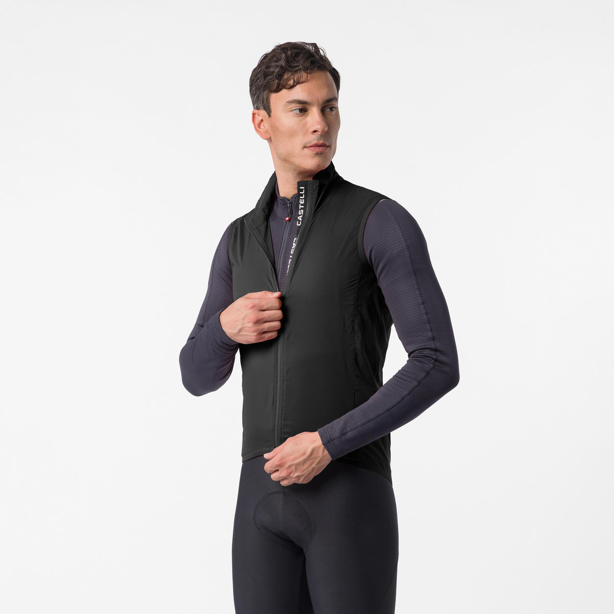 Gilet CASTELLI TRANSITION AIR nero - vista anteriore