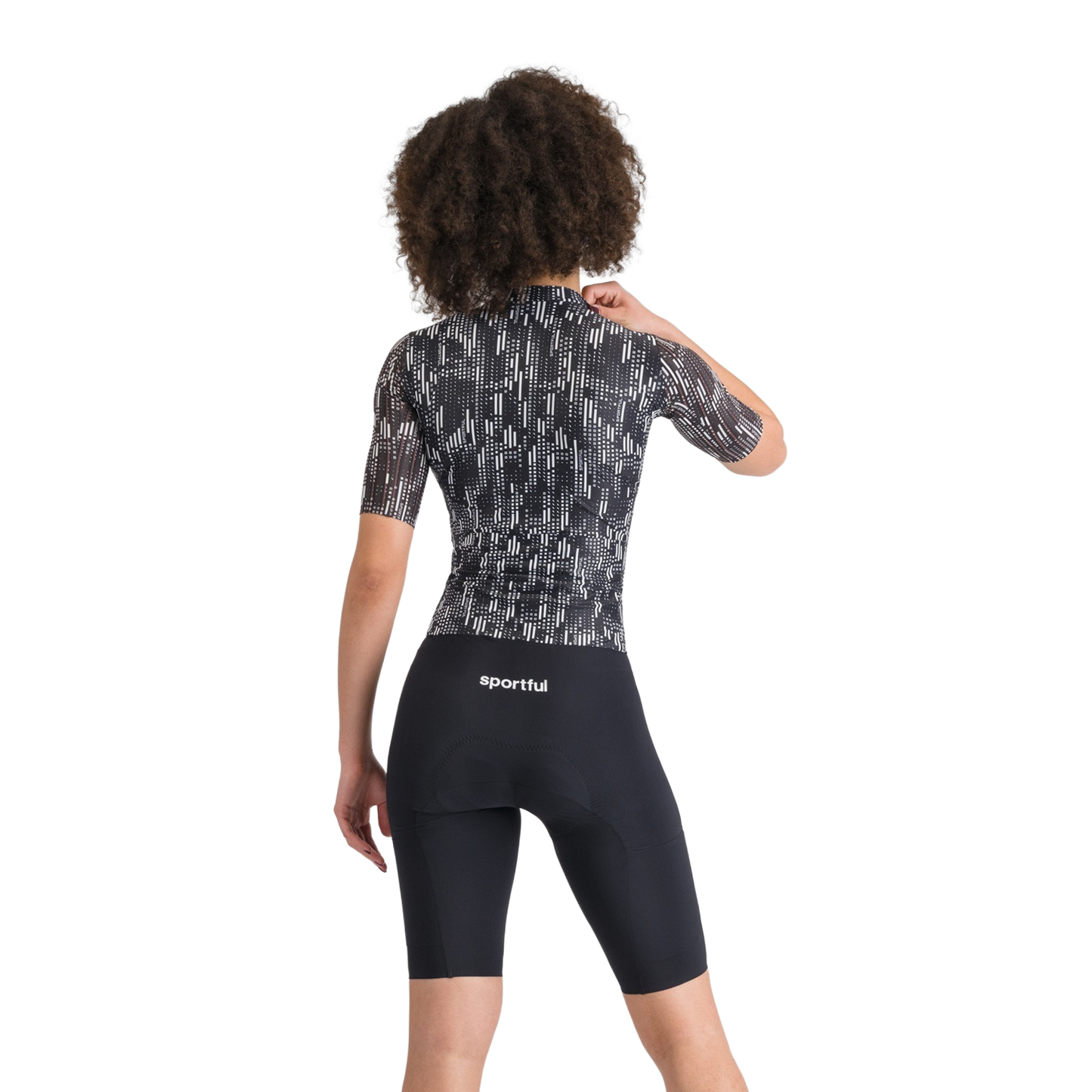 SPORTFUL G-SUIT donna a maniche corte nero/bianco