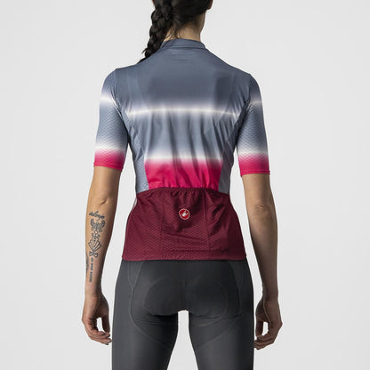 Maglia CASTELLI DOLCE Donna Maniche Corte Blu/Bordeaux