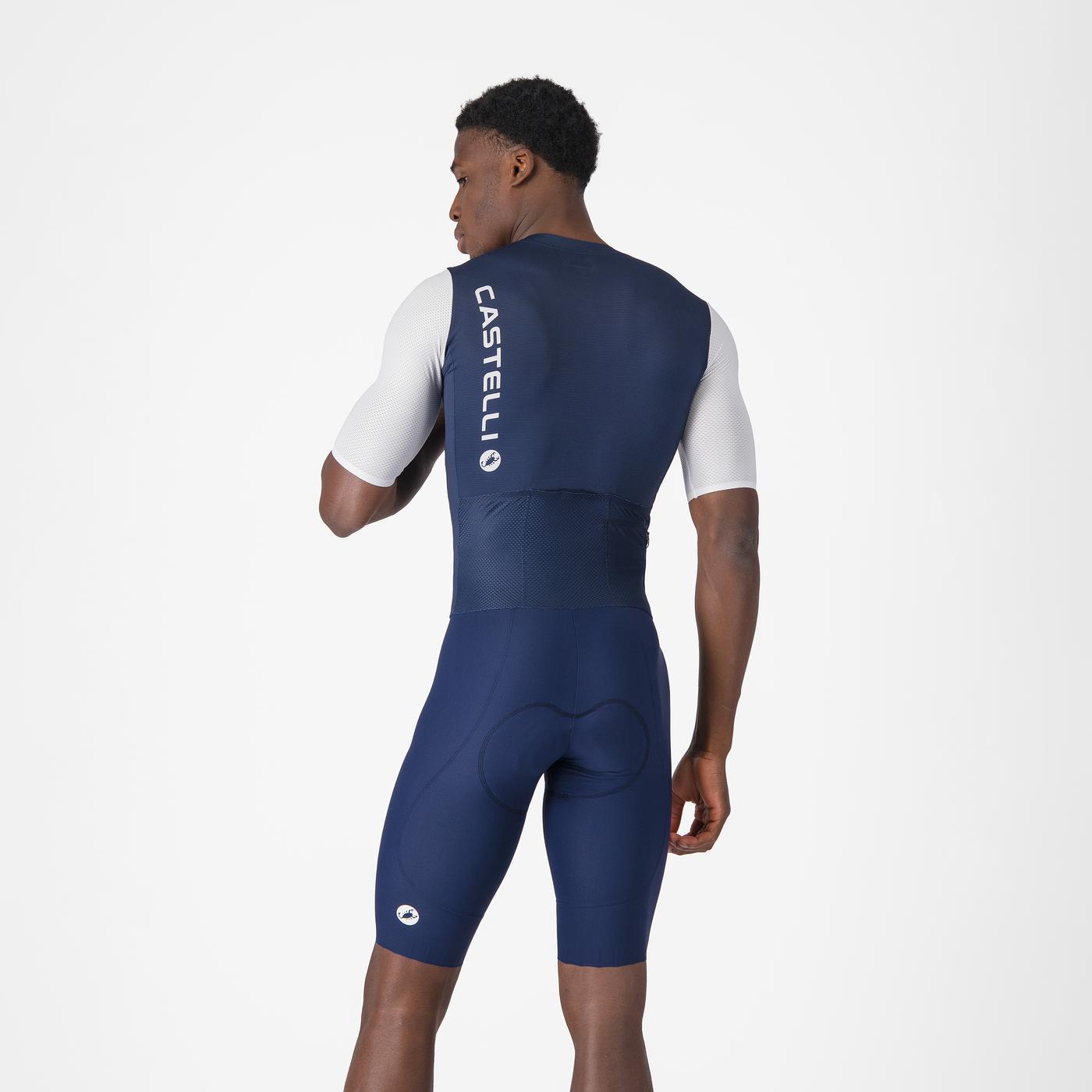 CASTELLI SATURDAY MORNING Tuta blu/bianca